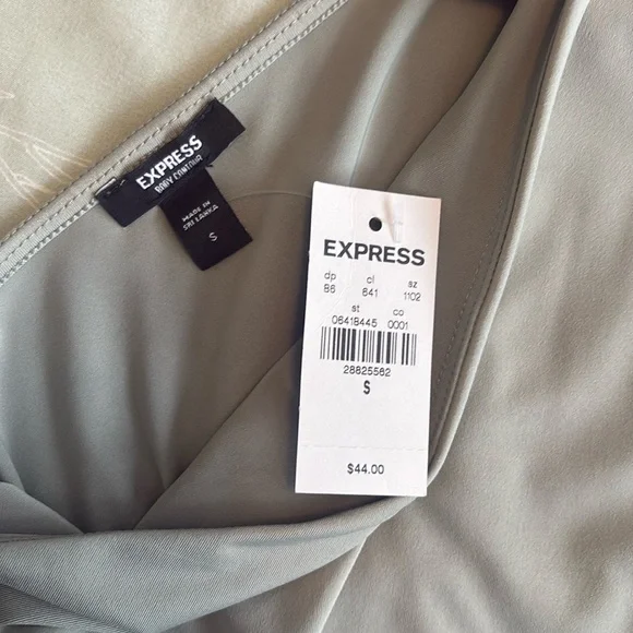 Body contour one shoulder tank top - Sage Green - Express Small, NWT - Picture 5 of 5